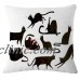 Black cat Linen Cotton Fashion Throw Pillow Case Cushion Cover Home Sofa Decor    272771564821
